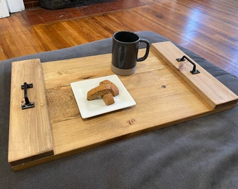Oversized ottoman tray // serving tray // rustic tray // farmhouse tray
