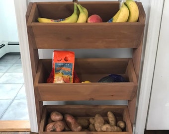 Produce stand // vegetable bin // mudroom storage // bathroom storage //toy storage // fruit bin // kitchen storage