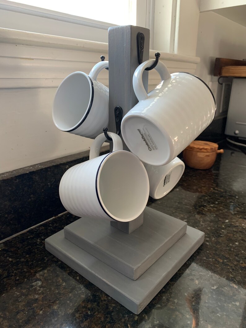 Mug tree // Mug storage // kitchen storage image 3
