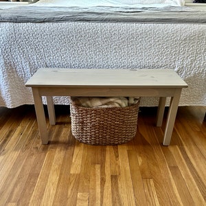 Entryway bench // mudroom bench // bedroom bench // bed bench // rustic bench // farmhouse bench // solid wood bench
