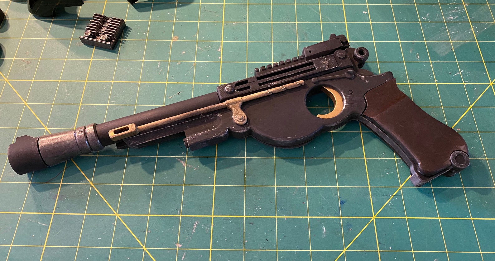 mandalorian with blaster