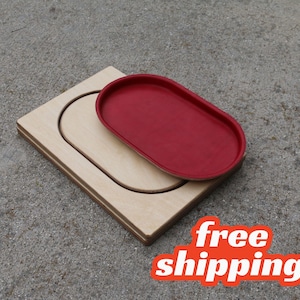 Molde para bandeja multiusos de cuero: Herramienta de conformado en húmedo, bandeja para artículos de aseo - JFSupply