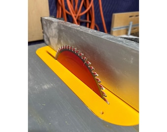 Inserto de sierra de mesa sin espacio libre para DeWALT DWE7485 (8-1/4") / Actualización de carpintería mecanizada por CNC