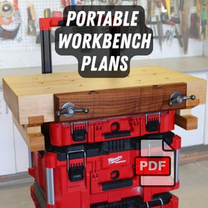 Portable Workbench Plans | Milwaukee Packout Compatible Moxon Vise Build (PDF Guide)