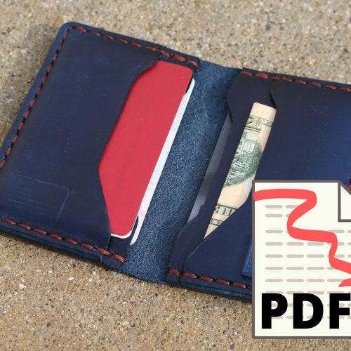 Leather Keychain Snap Wallet Digital Template Set Etsy