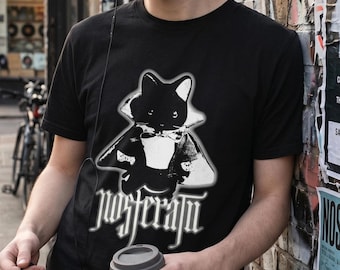 Koszulka z motywem Halloween Nosferatu | Upiorna, słodka gotycka estetyka | Koszulka z kalikońskimi stworzeniami | Bluzka wampira | Gadżety Sylvanian | Prezent dla niej | Cutecore