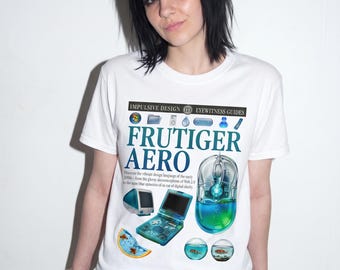 Frutiger Aero T-shirt | Y2K Aesthetic Tee | Glossy Skeuomorphism