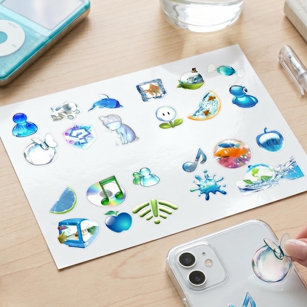 Frutiger Aero Stickers - Etsy