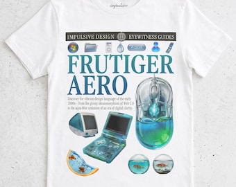 Frutiger Aero T-shirt | Y2K Aesthetic Tee | Glossy Skeuomorphism