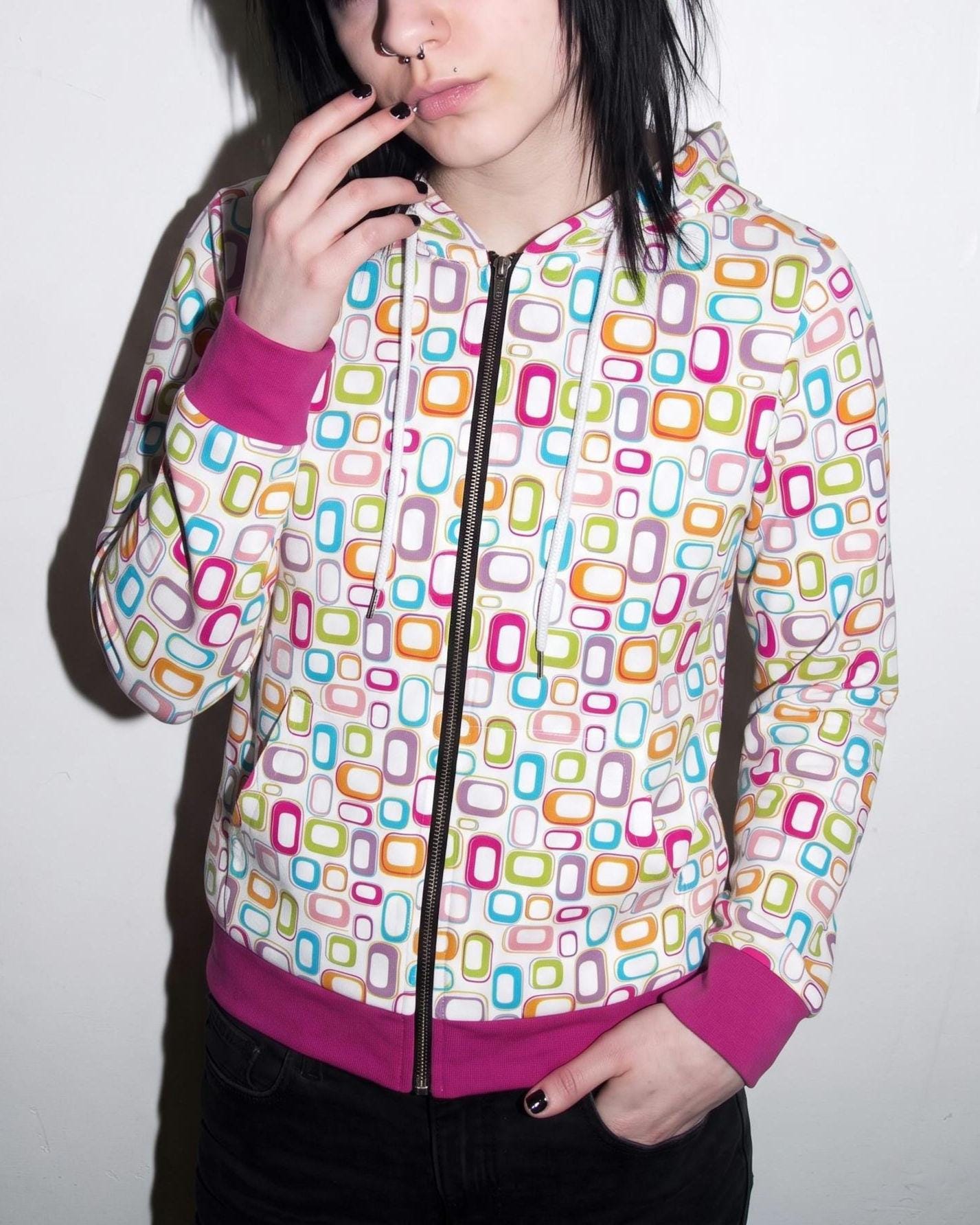 Y2k 2000s Zip up Hoodies - Etsy