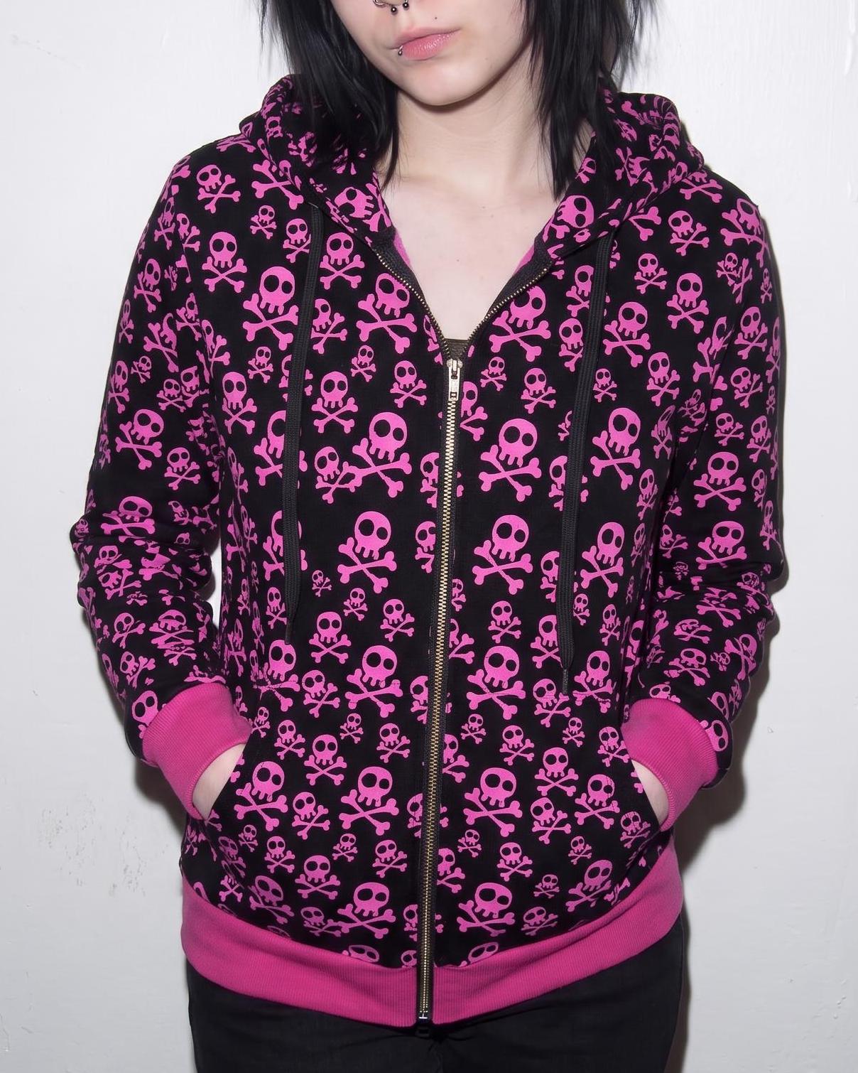 Y2k Skull Zip Up - Etsy