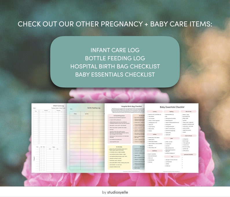 Baby Essentials Checklist Printable PDF Pregnancy & Birth Etsy Australia