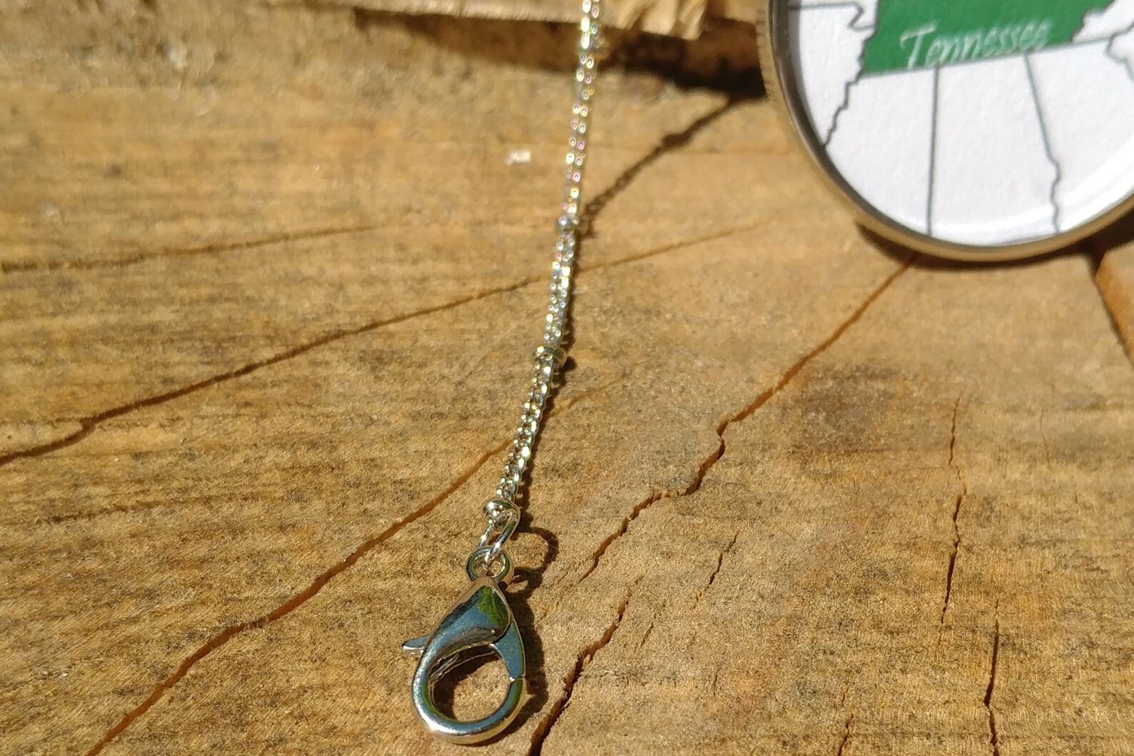 Gatlinburg Tennessee Necklace With Lead Charm TN Necklace Etsy