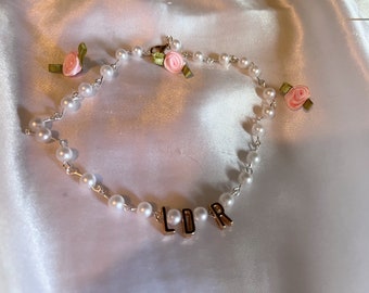 LDR Lana Del Rey ästhetisches Perlen-Kokettenhalsband