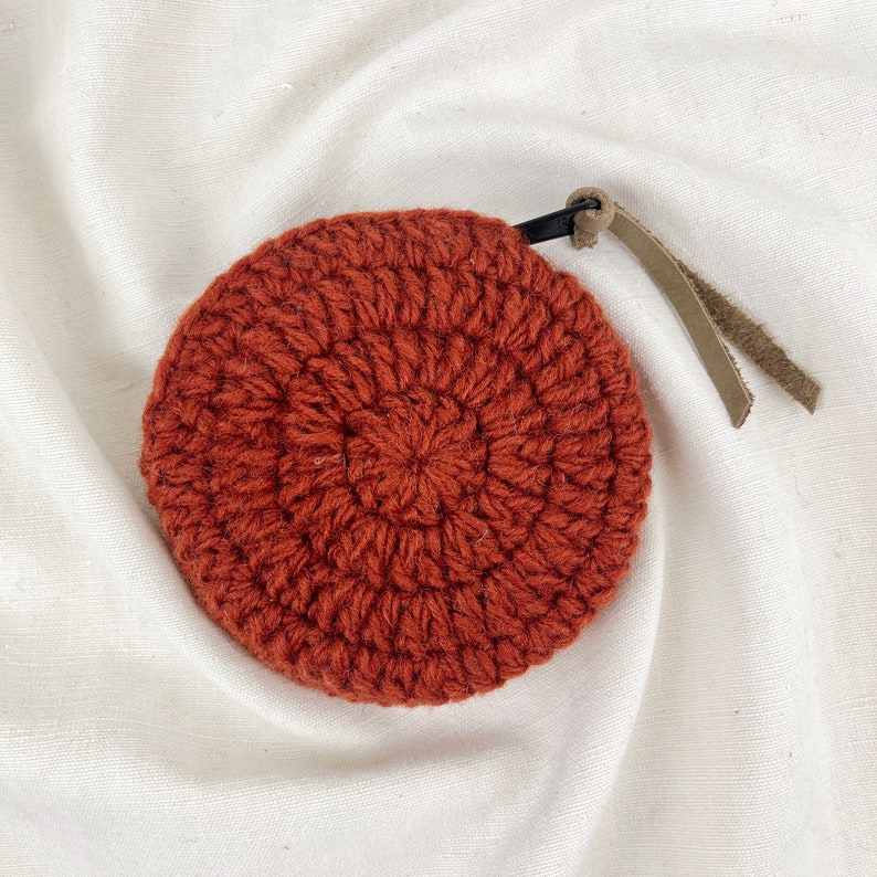 Fair Trade Crochet Wool Circular Spiral Coin Purse image 5