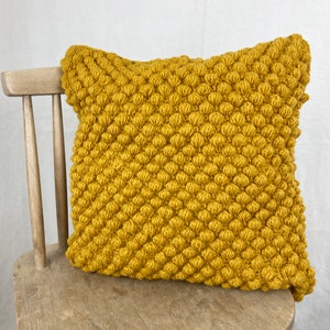 Fodera per cuscino in lana Bobble Chunky del commercio equo e solidale, 40 cm immagine 5