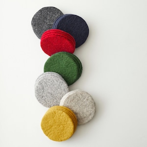 Fair Trade Handmade Eco Felt Coaster Vase Mat 4pc Set