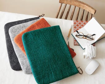 Fair Trade Eco Zip Felt Document Pouch Laptop Sleeve
