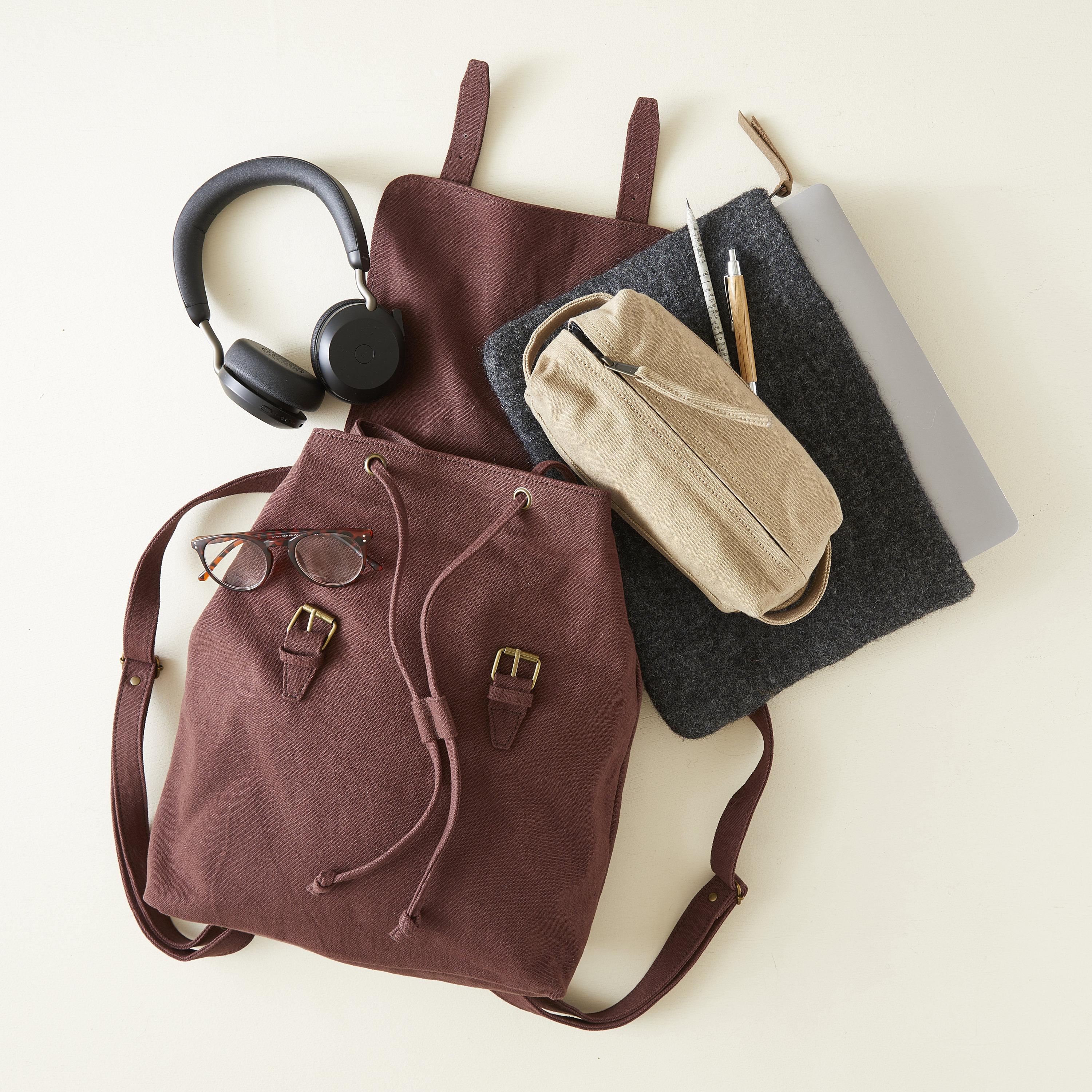 Fair Trade Unisex Canvas Backpack Vegan 100% Cotton - Etsy display picture 1