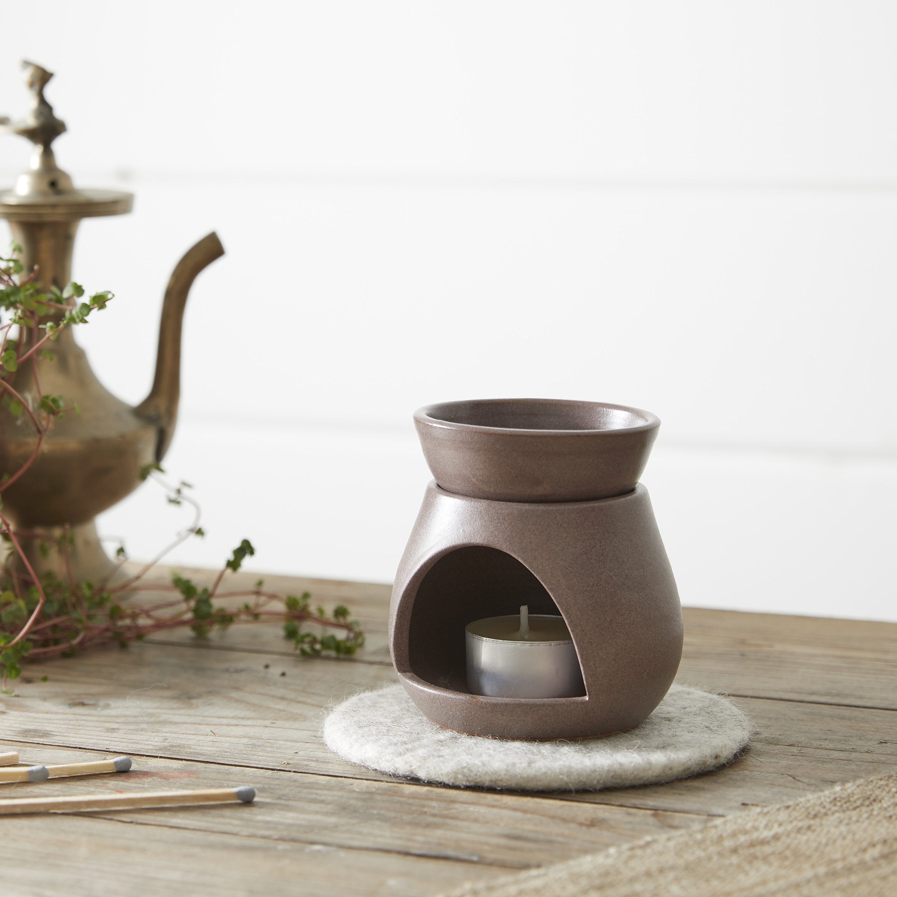 Fair Trade Stoneware Essential Oil Wax Melt Burner Etsy UK