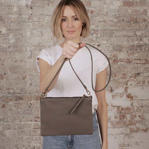 fair trade leather crossbody bag