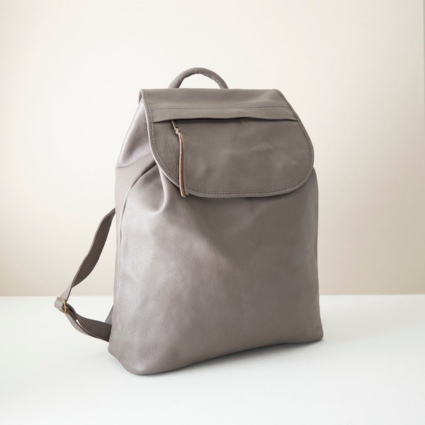 Fair Trade Stylish Versatile Leather Rucksack Backpack