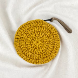 Fair Trade Crochet Wool Circular Spiral Coin Purse image 4