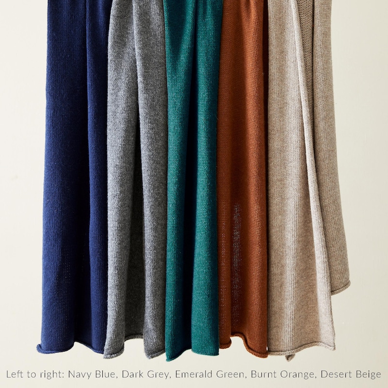 Merino Wool Scarf Coat