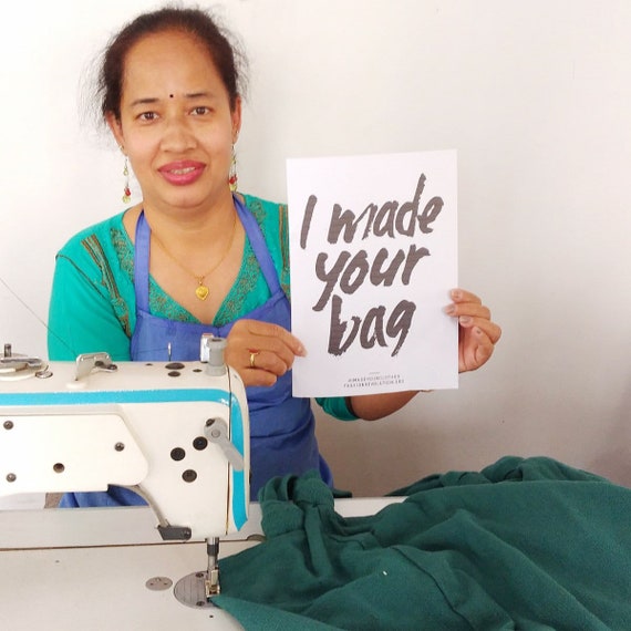 Fair Trade Vegan Cross Body Everyday Bag Zip Closure - Etsy