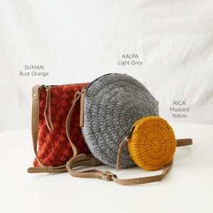 Fair Trade Crochet Wool Circular Spiral Coin Purse image 8