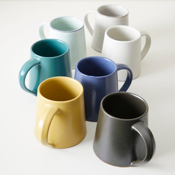 Fair Trade Handmade Glazed Stoneware Large Conical Mug