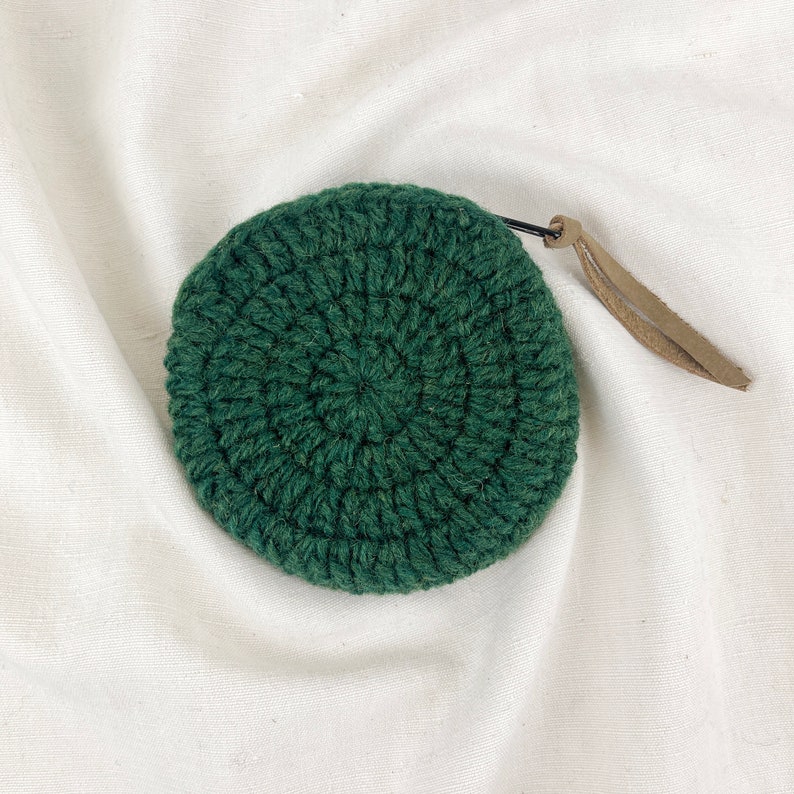 Fair Trade Crochet Wool Circular Spiral Coin Purse image 6