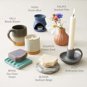 Fair Trade Stoneware Essential Oil Wax Melt Burner image 10