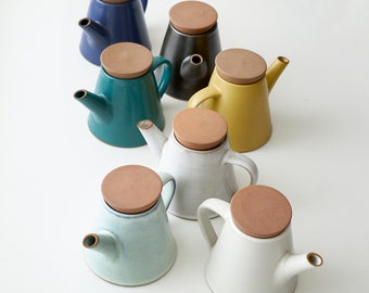 Fair Trade Handmade Glazed Stoneware Teapot