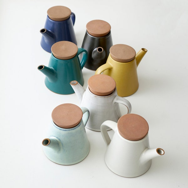 Fair Trade Handmade Glazed Stoneware Teapot