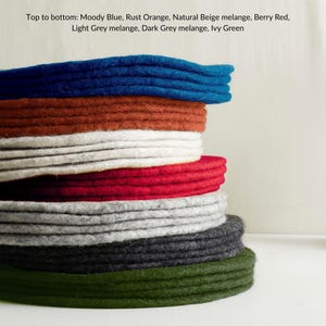 Fair Trade Handmade Eco Felt Table Mat Placemat 4pc Set