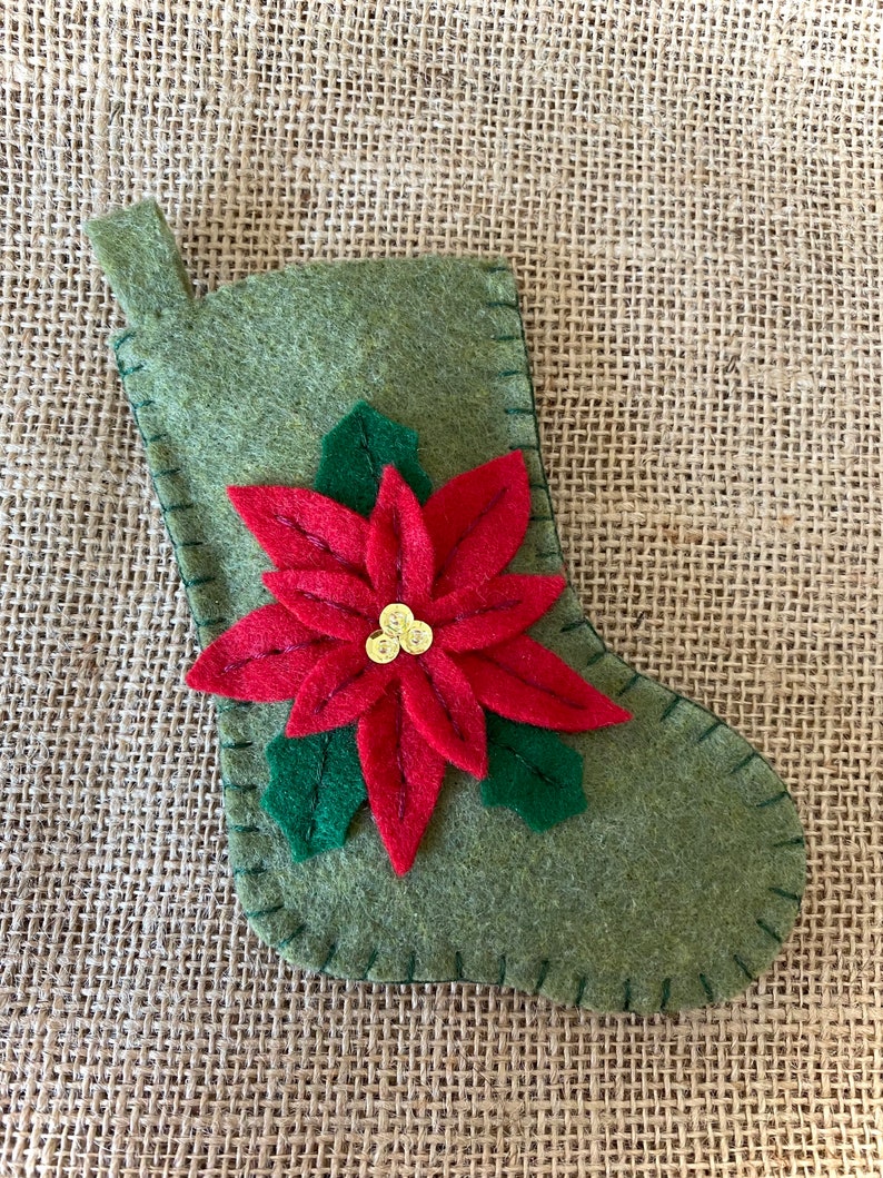 Gift Card Holder Pattern Mini Felt Christmas Stocking Etsy