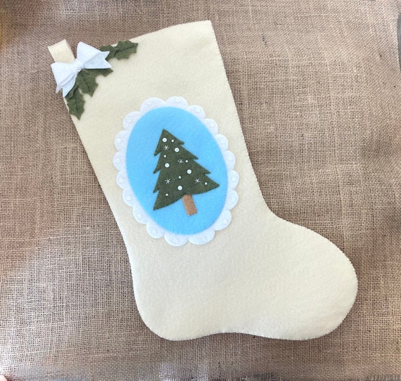 PDF Felt Christmas Stocking Pattern Christmas Felt Sewing Etsy