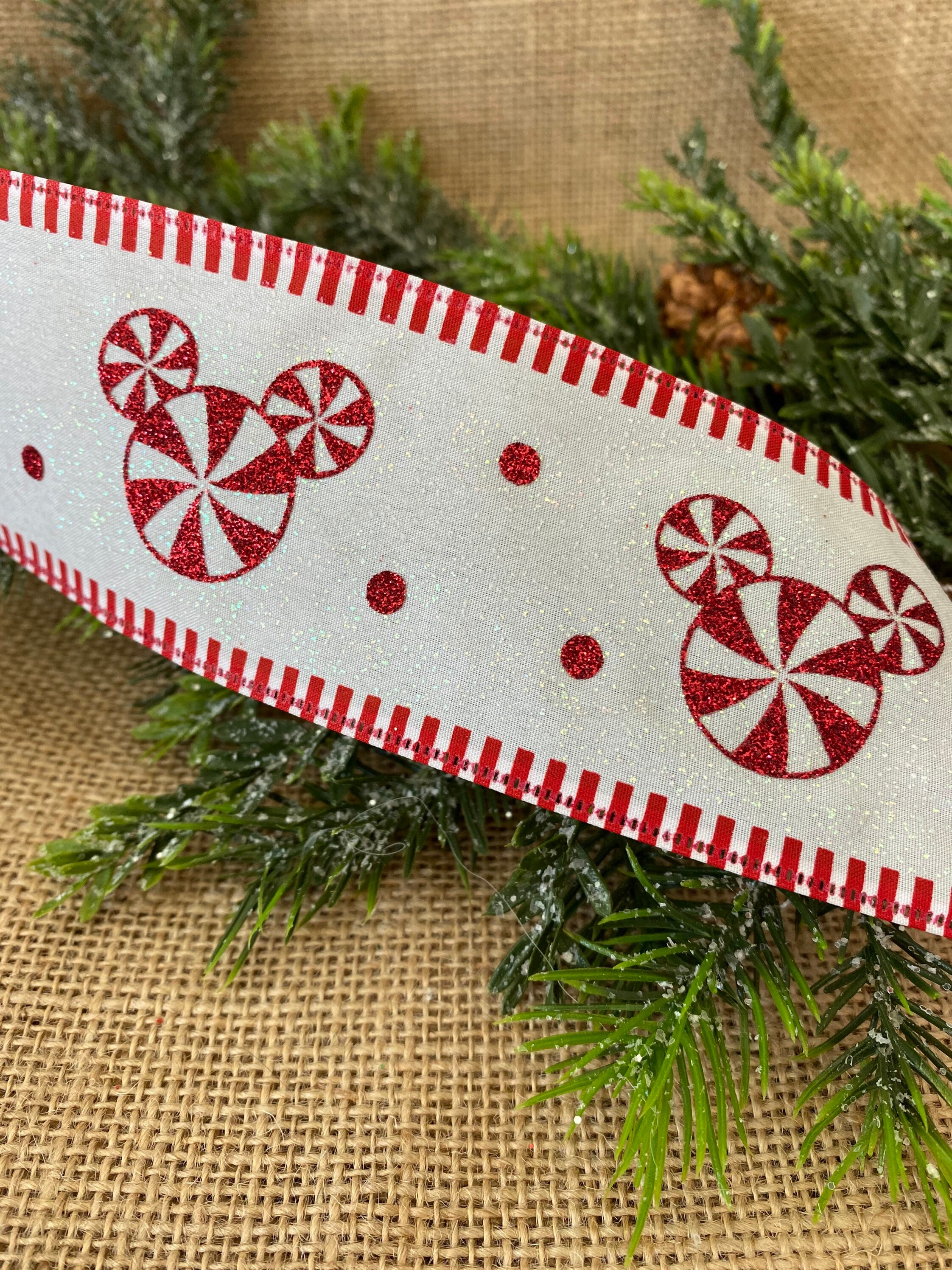 2 yds,Tinsel ribbon,wired ribbon,garland ribbon,ribbon for bows,Christmas  ribbon,ribbon for hair bows,ribbon by the yard,craft ribbon.