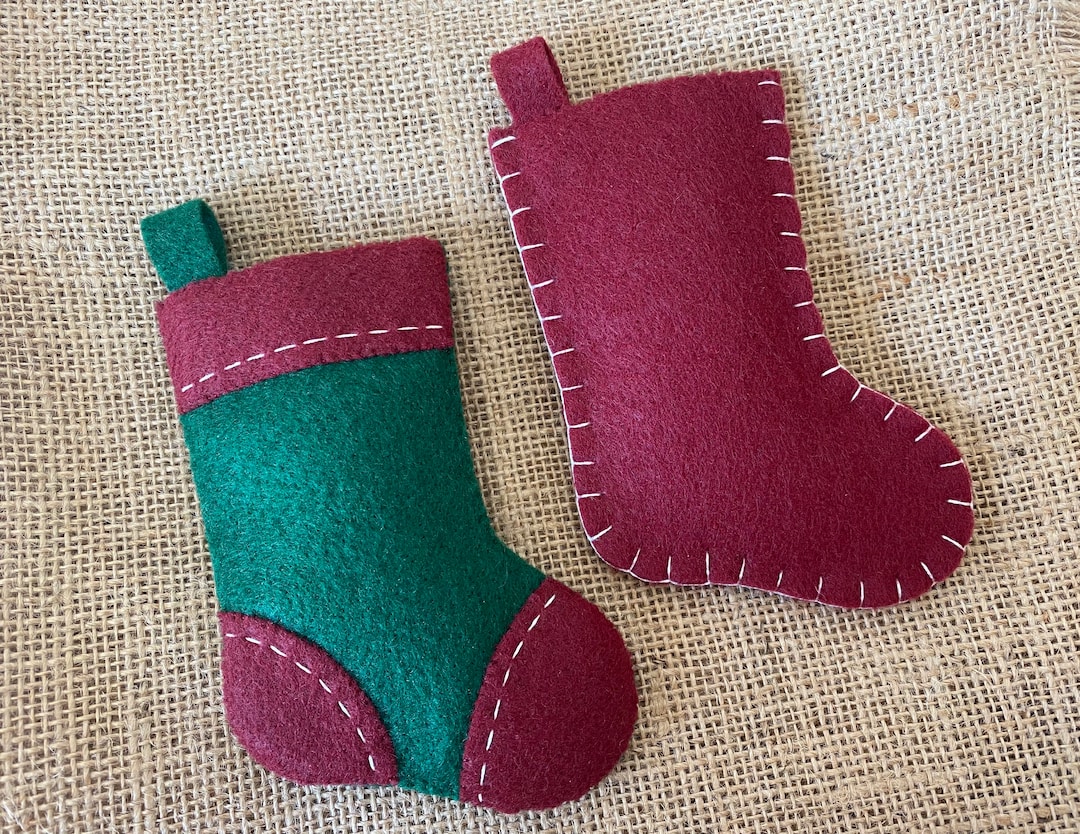 Mini Felt Christmas Stocking Pattern, Gift Card Money Holder Pattern