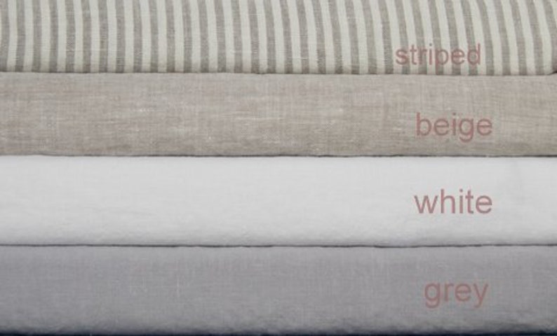 Natural Linen Pillowcase l Linen Ruffle Shabby Chic Bedding l Stonewashed Linen White, Gray, Blue Pillow Case l Romantic Pillow Sham image 4