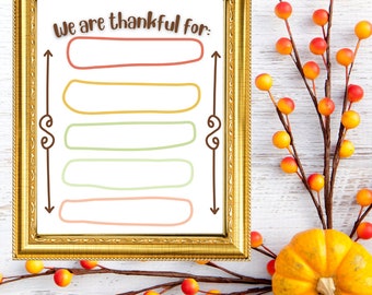 We Are Thankful Print