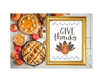 Thanksgiving- Give Thanks Printable