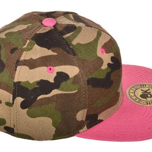 Original Snapback Hats PINK CAMO image 4