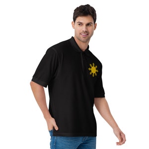 Philippines Embroidery, Men's Premium Polo, Made in USA