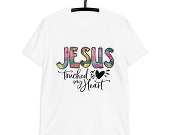 Christelijk T-shirt, Jezus raakt mijn hart, gemaakt in de VS