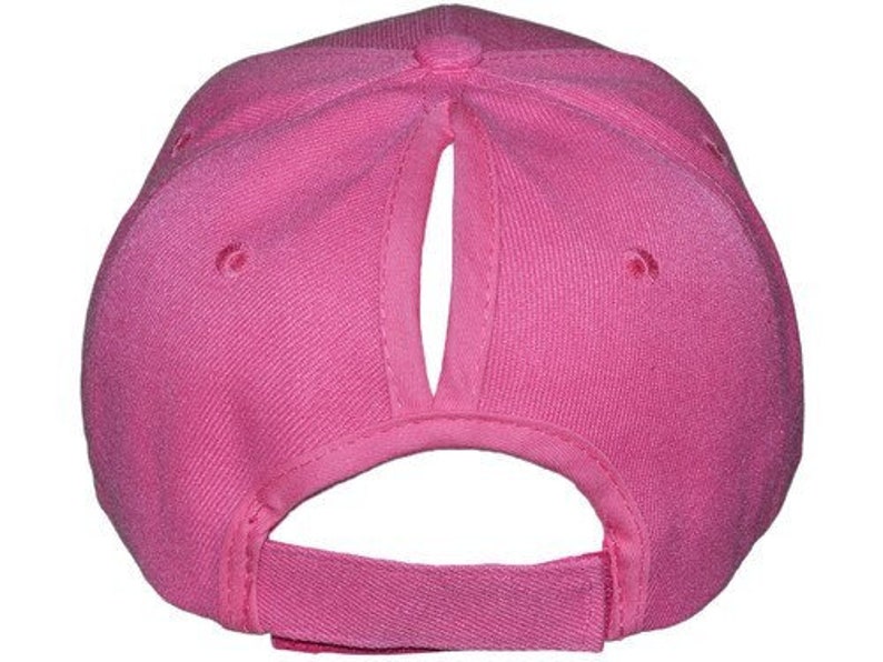 Cappelli da baseball con coda di cavallo rosa immagine 2