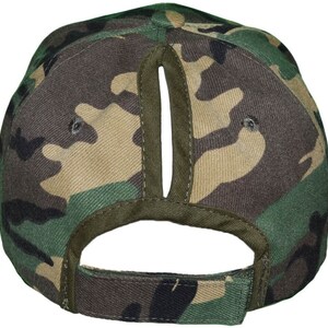 Gorras de béisbol con cola de caballo camuflaje imagen 2