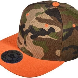 Casquettes Snapback originales ORANGE CAMO image 1