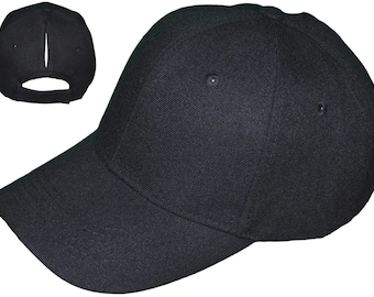 Ponytail Baseball Hats (Black)